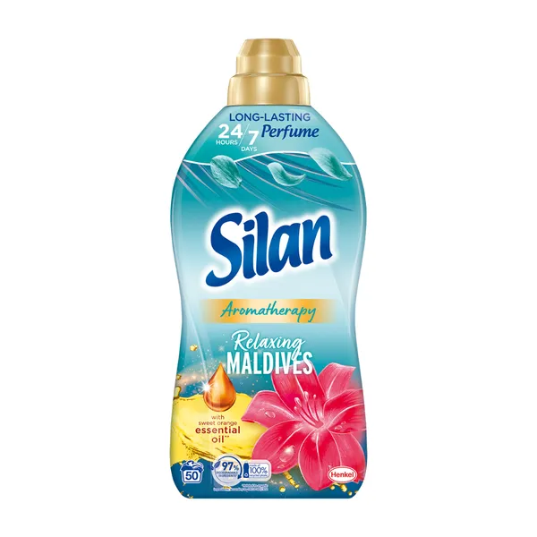 Skalbinių minkštiklis SILAN SENSITIVE DERMA & CARE, 50 skalbimų, 1,1 l
