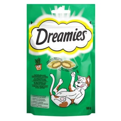 DREAMIES ar kaķumētru, kārumi kaķiem, 60g