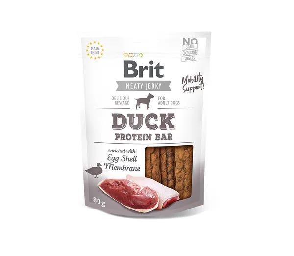 Skanėstas šunims BRIT CARE Jerky, Duck Protein Bar, 80 g