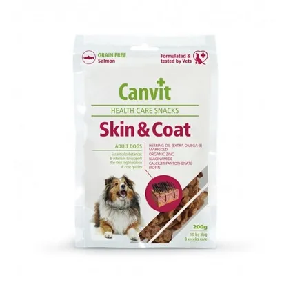 Skanėstas šunims CANVIT, Skin and Coat, 200 g