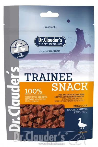 Gardums suņiem DR.CLAUDER'S Trainee pīles, 80g