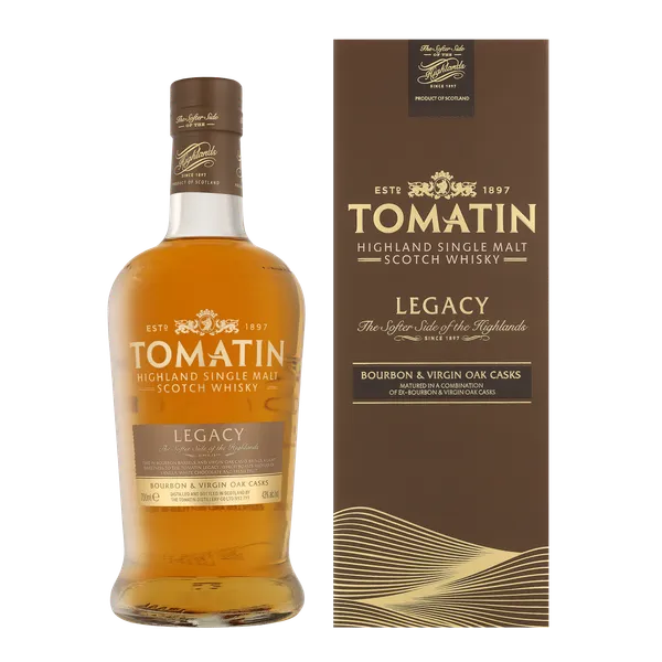 Škotiškas viskis Tomatin Legacy, su dėžute, 43 %, 0,7 l