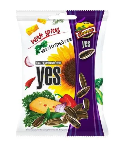 Saulespuķu sēklas Yes ar siera garšu 90g