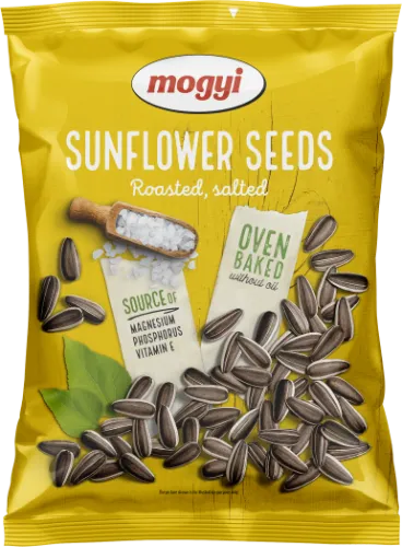 Skrudintos saulėgrąžų sėklos MOGYI, sūdytos, geltonas pakelis, 300g