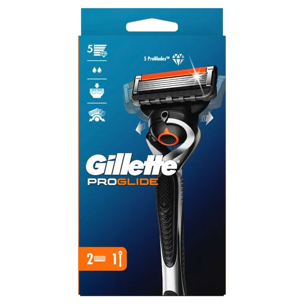 Skustuvas GILLETTE FUSION PROGLIDE + sk. galvutės 2vnt.