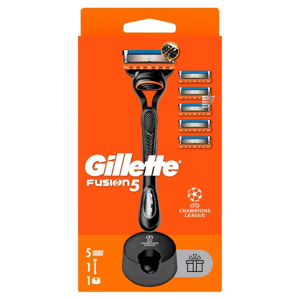 Skustuvas GILLETTE FUSION + sk. galvutės 5vnt.