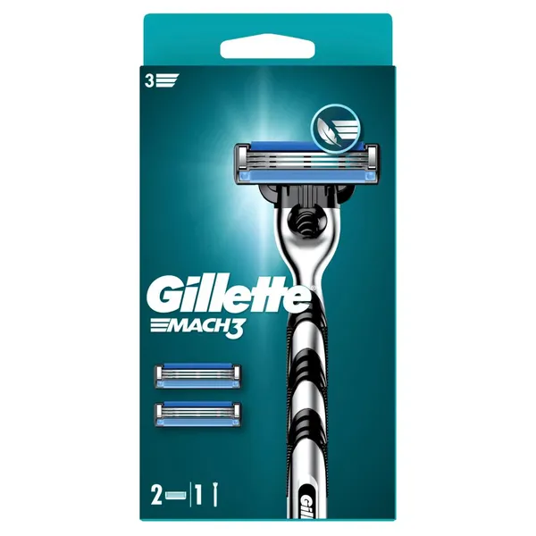 Skustuvas GILLETTE MACH3, +2 galvutės