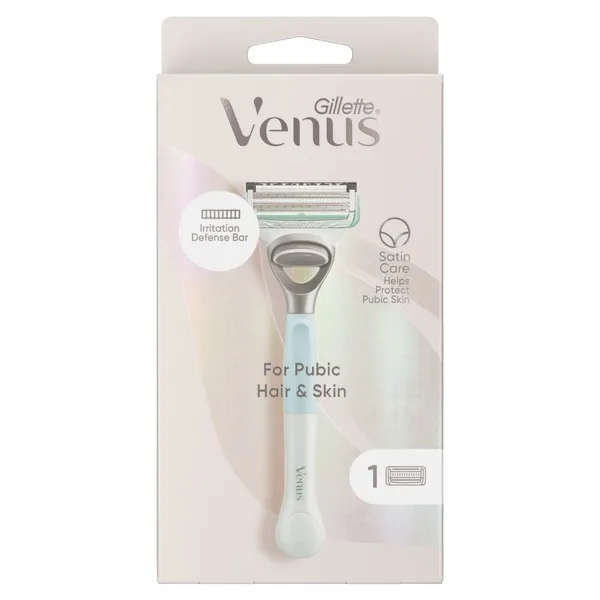 Skustuvas intymiai higienai VENUS, skustuvas+ 1 galvutė