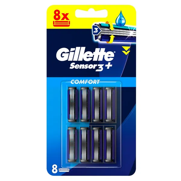 Skustuvo galvutės GILLETTE SENSOR 3+ Comfort, 8vnt.