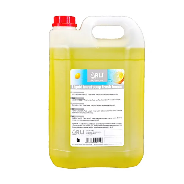 Skystas rankų muilas ARLI CLEAN Fresh Lemon, 5 l