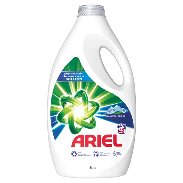 Skystas skalbiklis ARIEL Mountain Spring, 43 skalb., 2,15 l