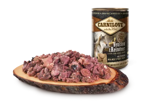 Šlapias šunų ėdalas CARNILOVE, Wild Meat Venison and Reindeer, 400 g