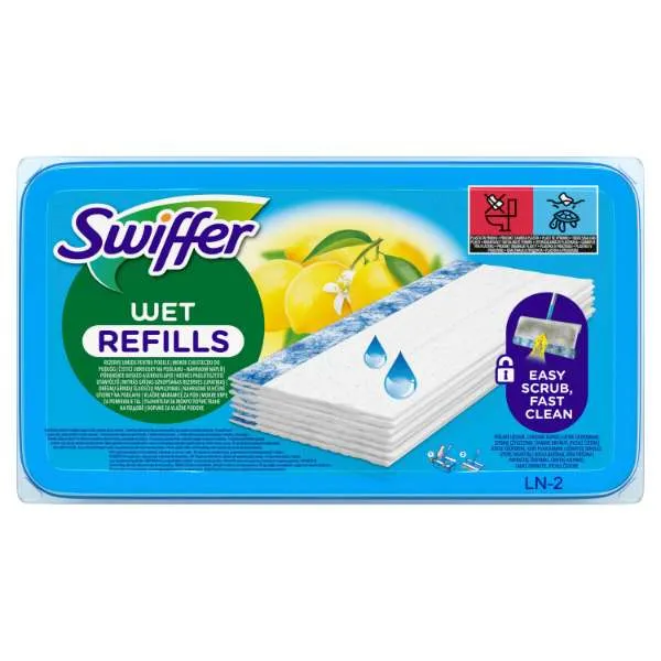 Šlapios šluostės SWIFFER, papildymas, 20vnt