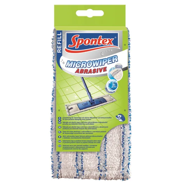 Šluostė grindims Spontex Microwiper, pakeitimas, mikropluoštas su abrazyvais, 46 x 14 cm, vnt