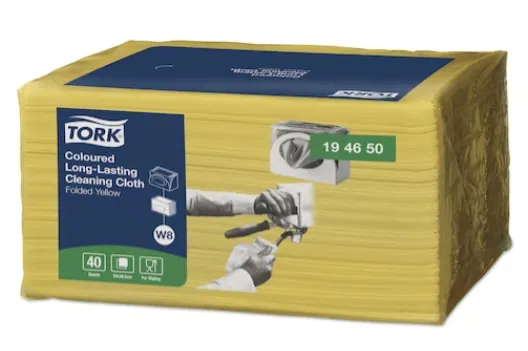 Šluostės TORK W8, Premium, geltonos, 38x30 cm., 40 vnt., 194650