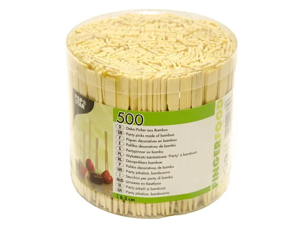 Uzkodu iesmi PICK UP, bambusa, 8,5cm, 0.3kg, 500 gab.