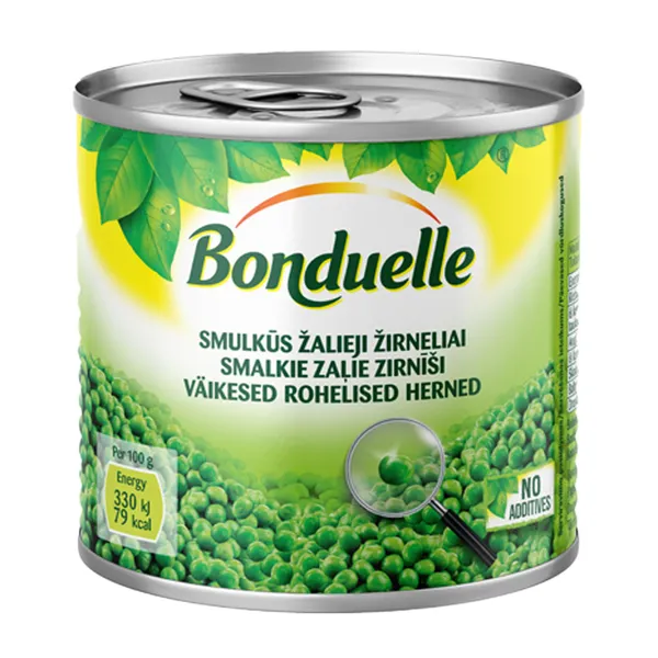 Zaļie zirnīši BONDUELLE Extra small, 400g