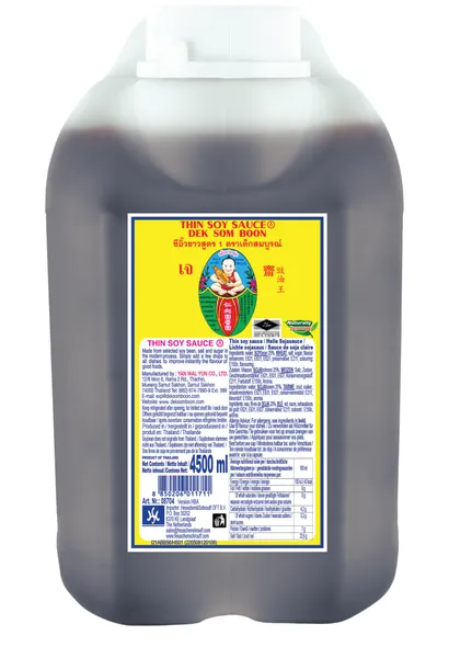 Sojų padažas DEKSOMBOON, šviesus, 4,5 l