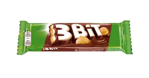 Šokoladinis batonėlis 3BIT, su riešutais, 46 g
