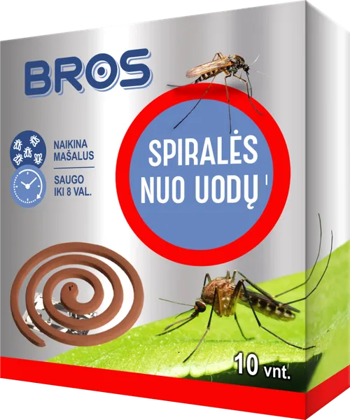Spiralės nuo uodų BROS, 10 vnt.