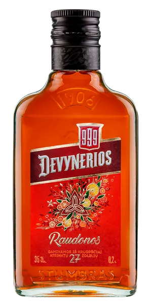 Spiritinis gėrimas balzamas RAUDONOS DEVYNERIOS, 35%, 0,2 l