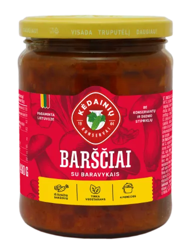 Zupa KĖDAINIŲ ar baravikām, 480g