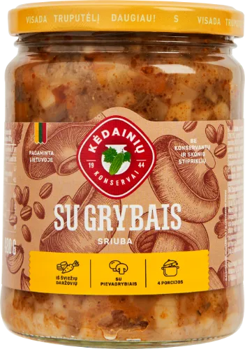 Zupa ar sēnēm KĖDAINIŲ, 480g