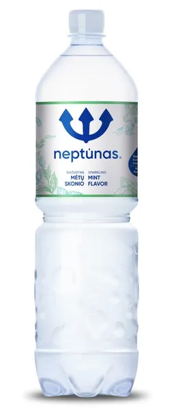 Stalo vanduo NEPTŪNAS, gazuotas, su mėta, 1,5 l D