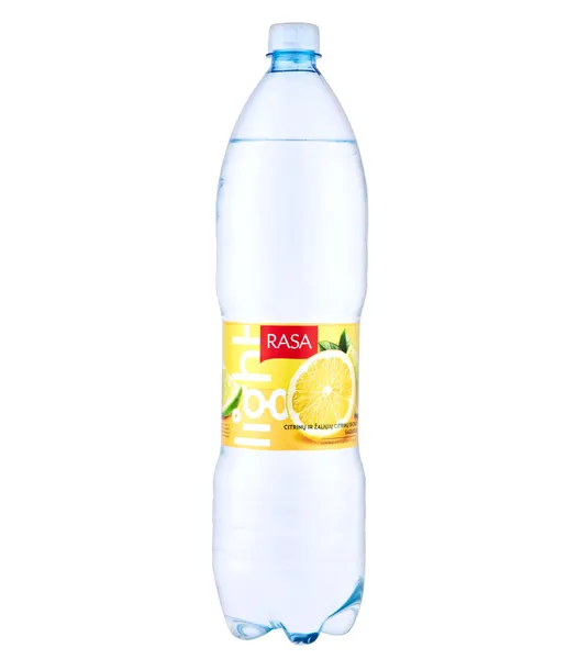 Citrinų ir žaliųjų citrinų skonio gazuotas stalo vanduo RASA LIGHT, 1,5 l