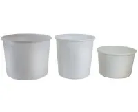 Statinė - kubilas maisto produktams, be dangčio, HDPE, 90 l, D 61 cm, H 38 cm, vnt