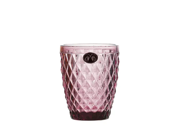 Stiklinė Anais, rausva, stiklas, 270 ml, D 8 cm, H 10 cm, 6 vnt.