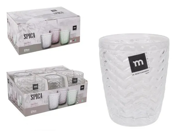 Stiklinė SPICA, skaidri, stiklas, 290 ml, D 7,8 cm, H 10 cm, 6 vnt