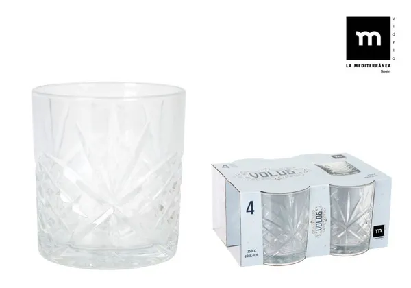 Stiklinė Volos, stiklas, 350 ml, D 8,4 cm, H 9 cm, 4 vnt