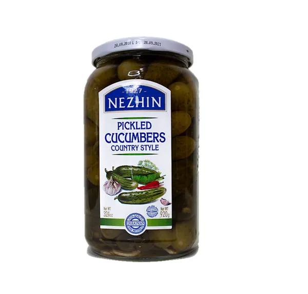 Sūdyti agurkai  Country Style, NEZHIN, sūryme, 920g/506g