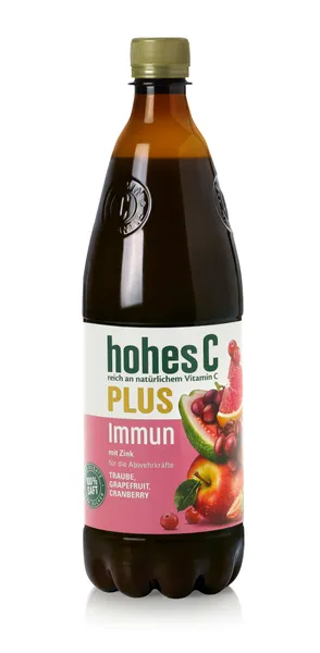 Sultys HOHES C Plus, įvairių vaisių, su cinku, 100%, 1 l