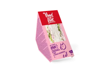 Sumuštinis SOFT BREAD, su kumpiu ir marinuotais agurkais, vending, 185 g