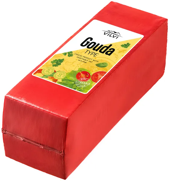 Sūrio gaminys su augaliniais riebalais Gouda,48 %, RSM,  ~3,5kg