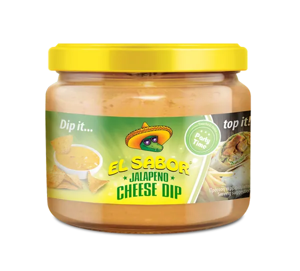 Siera Dip mērce EL SABOR, Čedaras garša, ar halapenjo, 300g