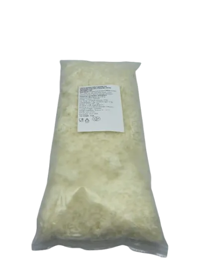 Sūrio produktas Mozzarella tipo, su augaliniais rieb., tarkuotas, 45% rieb., 1 kg