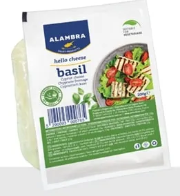 Siers ALAMBRA Halloumi, ar baziliku, 200g