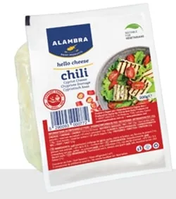 Siers ALAMBRA Halloumi, ar čili pipariem, 200g