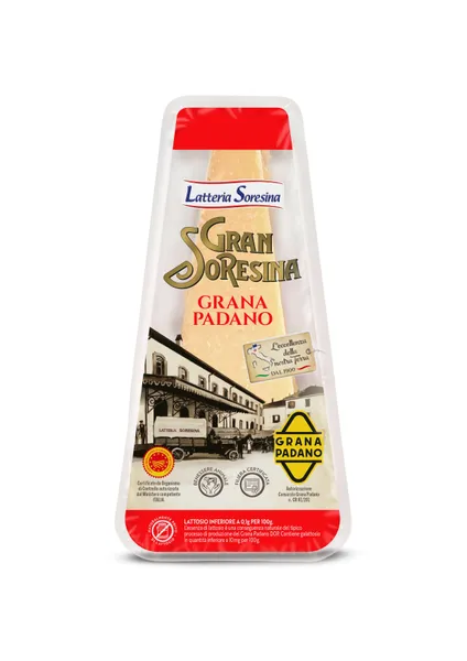 Sūris Grana Padano LATTERIA SORESSINA, brandintas ne mažiau kaip 12 mėn., PDO, 200 g
