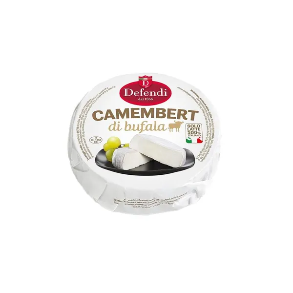 Sūris kamamberas DEFENDI, iš buivolių pieno, 28% rieb., ~300g