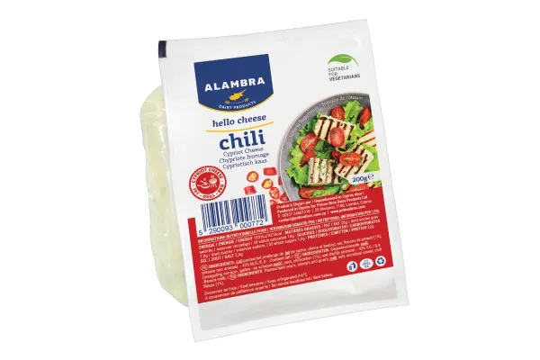 Sūris kepimui ALAMBRA, su čili pipirais, 200g