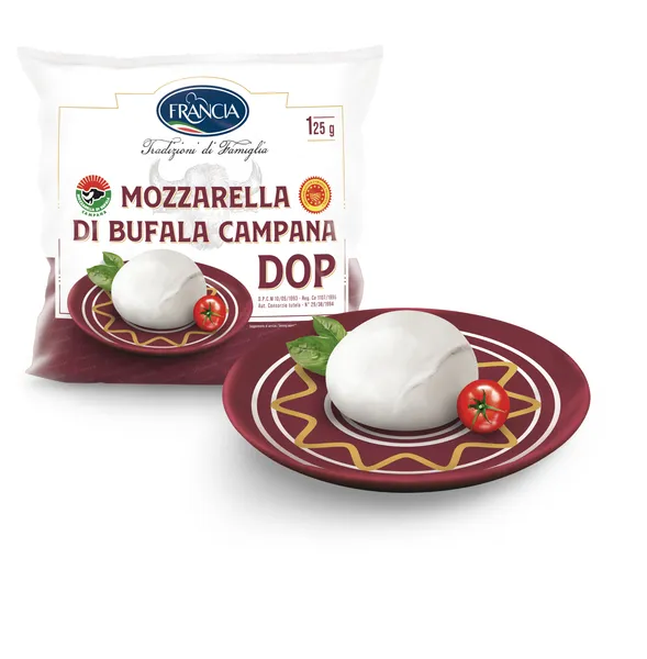 Sūris Mozzarella di Bufala Campana FRANCIA, PDO, 125 g