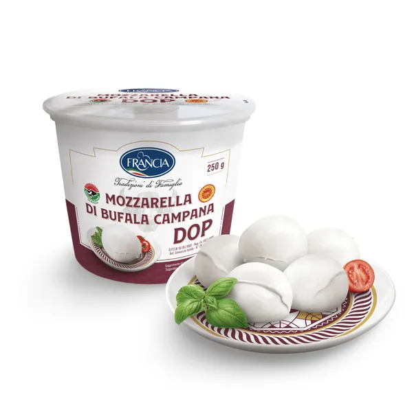 Sūris Mozzarella di Bufala Campana FRANCIA, PDO, 250g, (12x21 g)