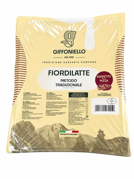 Sūris Mozzarella Fior di Latte GIFFONIELLO, Tradizione, Napoli smulkaus pjaustymo, ~45% RSM, 3 kg