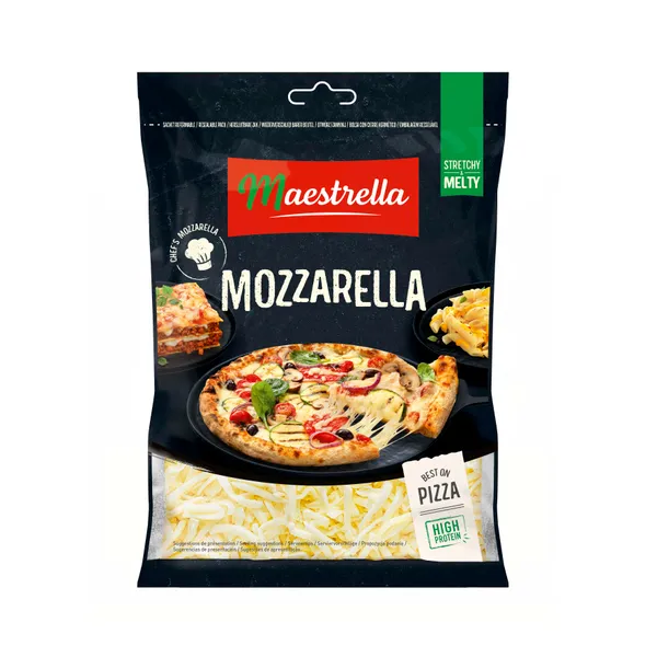 Sūris mozzarella MAESTRELLA, šiaudeliais, 40%, 150g
