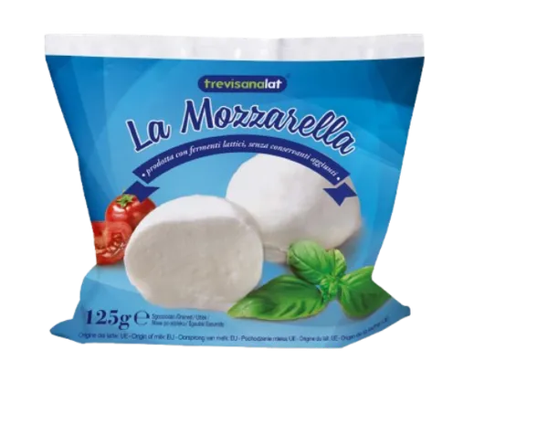 Sūris Mozzarella TREVISANALAT, 40% RSM, 125 g