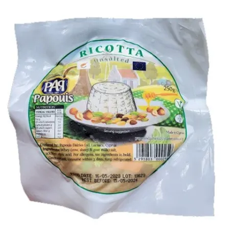 Sūris PAPOUIS Ricotta, nesūdytas, 35%, 250 g